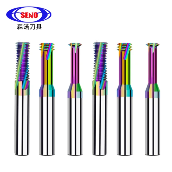 High Quality Full Tooth Thread Milling Cutter for Steel Aluminum Trapezoidal Cutting Endmill with Dlc Coating